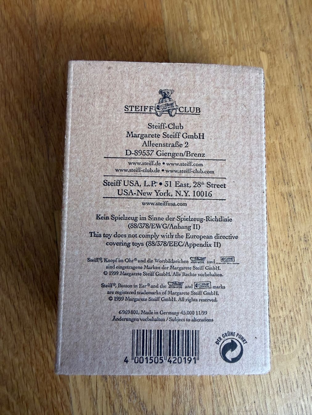 Steiff Spielzeuge: Steiff Club Bär 2000 – Neu und originalverpackt aus Thônex von gio_cd95 3