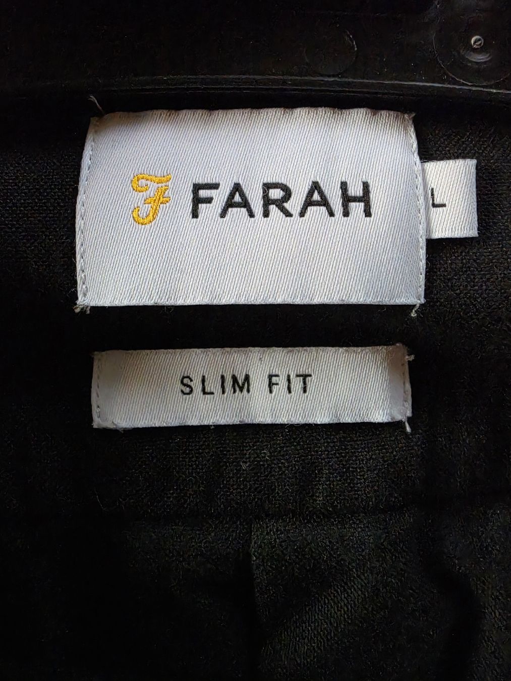 Chemises: Farah Hemd Slim Fit L schwarz – Neuf (Voir description) à Flaach par ker_6ml7 4