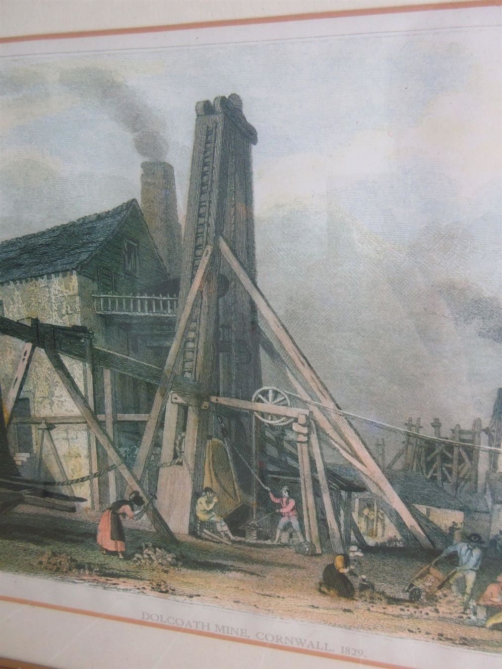 Incisioni: Dolcoath Mine Cornwall 1829 – Usato da Binningen venduto da mondoantico 2