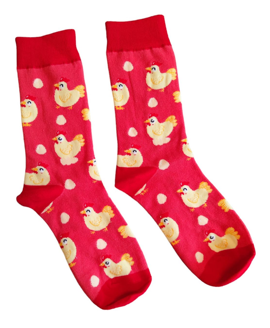 Socken: Socken Hühner / Chicken / Bauernhof / Eier / Eggs – Neu und originalverpackt aus Zürich von amysmith