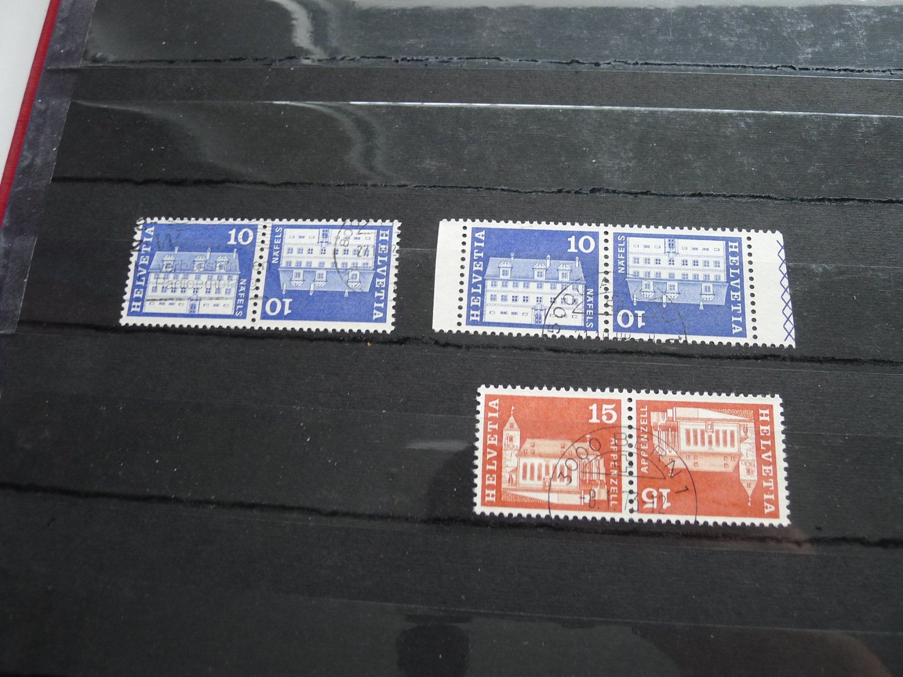 Tutti i francobolli: Sammlung mit Zwischensteg Schweiz – Usato da Dagmersellen venduto da q1w2e3r4 8