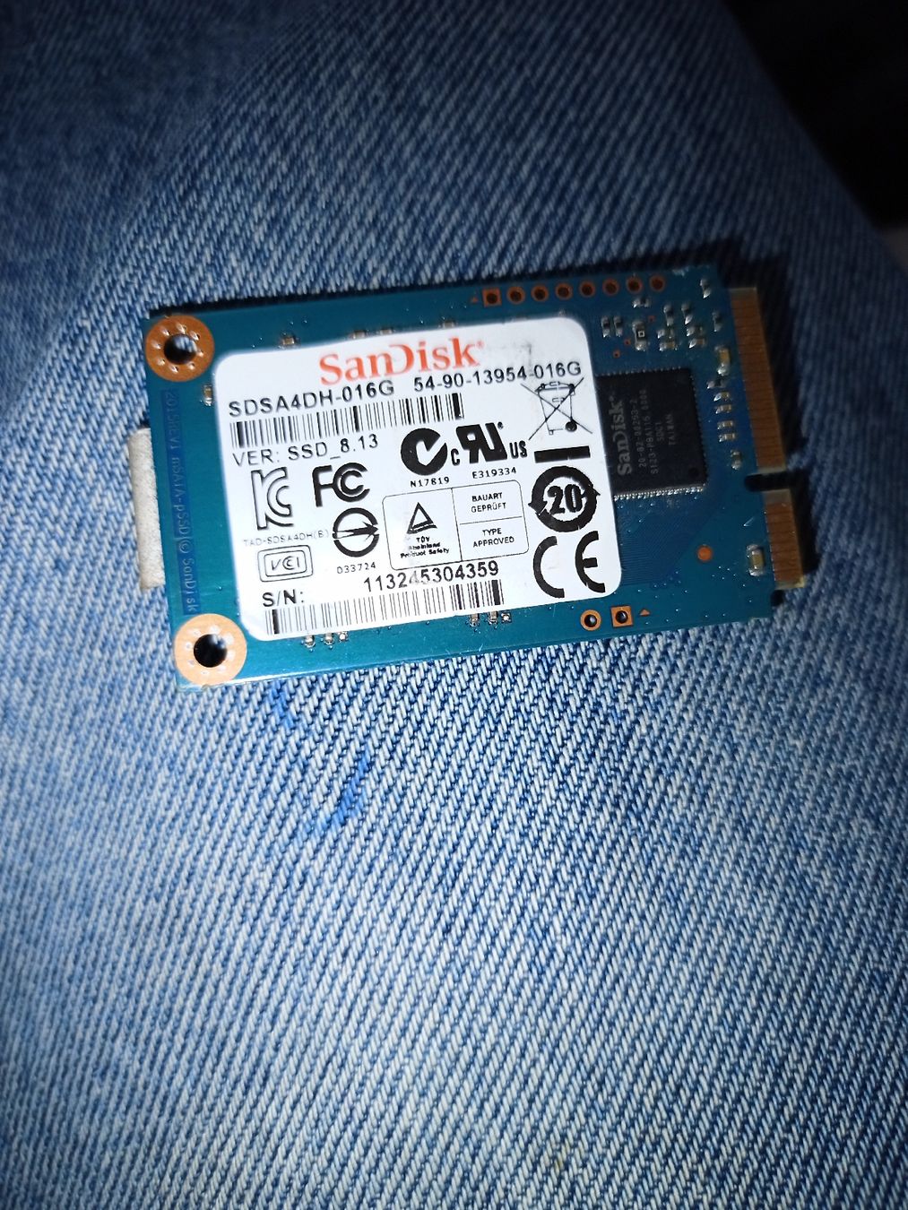 Dischi rigidi: 1stk  v. 5stk  mini Sata speicher a  16giga – Nuovo (secondo la descrizione) da wila venduto da audi48