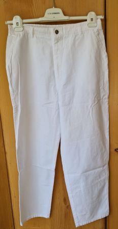 Vintage MAD leichte weisse Jeans mit Dehnbund Gr. 44 (SVT)