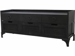 Chic Antique TV-Schrank FACTORY Metall schwarz