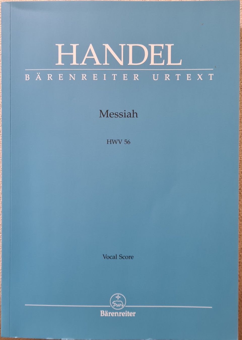 Bücher: Händel Messiah Chorpartitur – Gebraucht aus Bergün/Bravuogn von Narges
