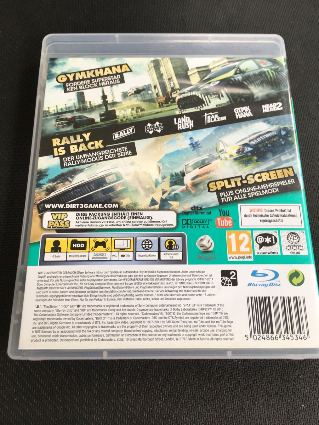 Sony Spiele: Dirt 3 - Playstation 3 / PS3 – Gebraucht aus St.Gallen von sjosjo 1