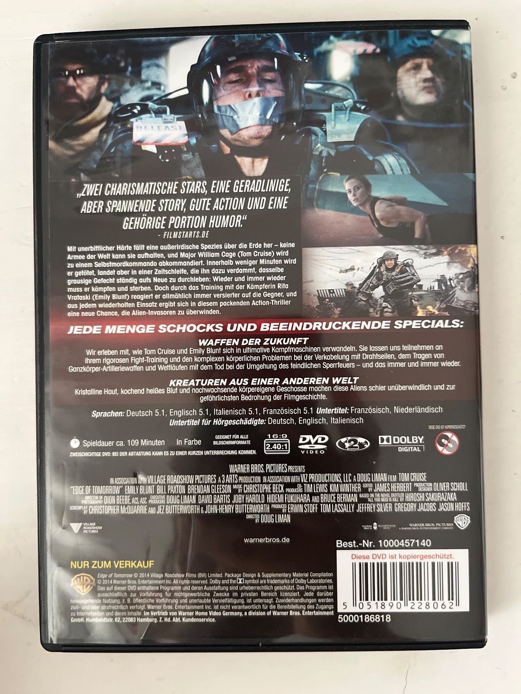 Tutti i DVDs: Live Die Repeat (2014) DVD - Tom Cruise – Nuovo (secondo la descrizione) da Sierre venduto da black.box 1