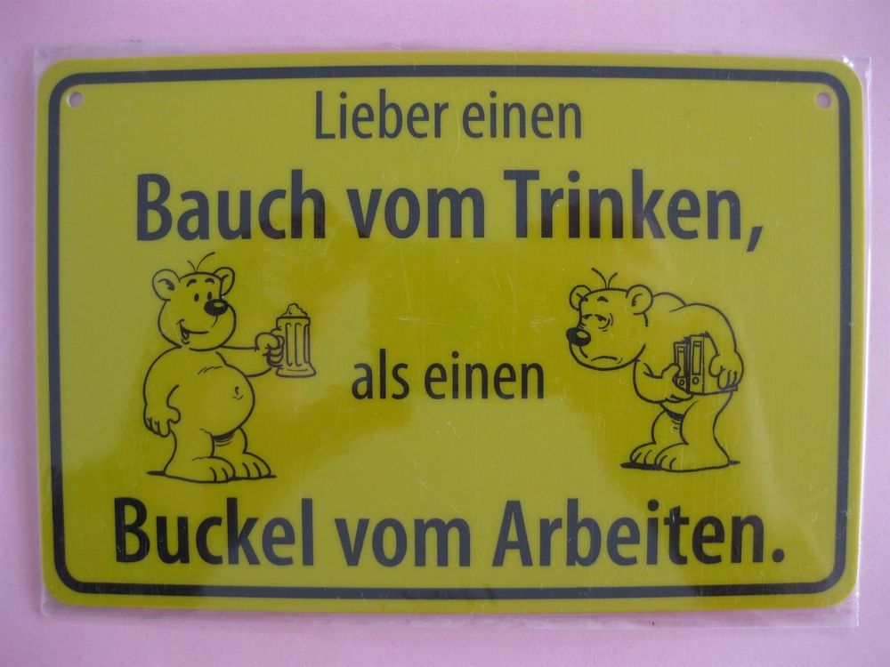 SprücheKarte Lieber einen Bauch vom Trinken, Kaufen auf Ricardo
