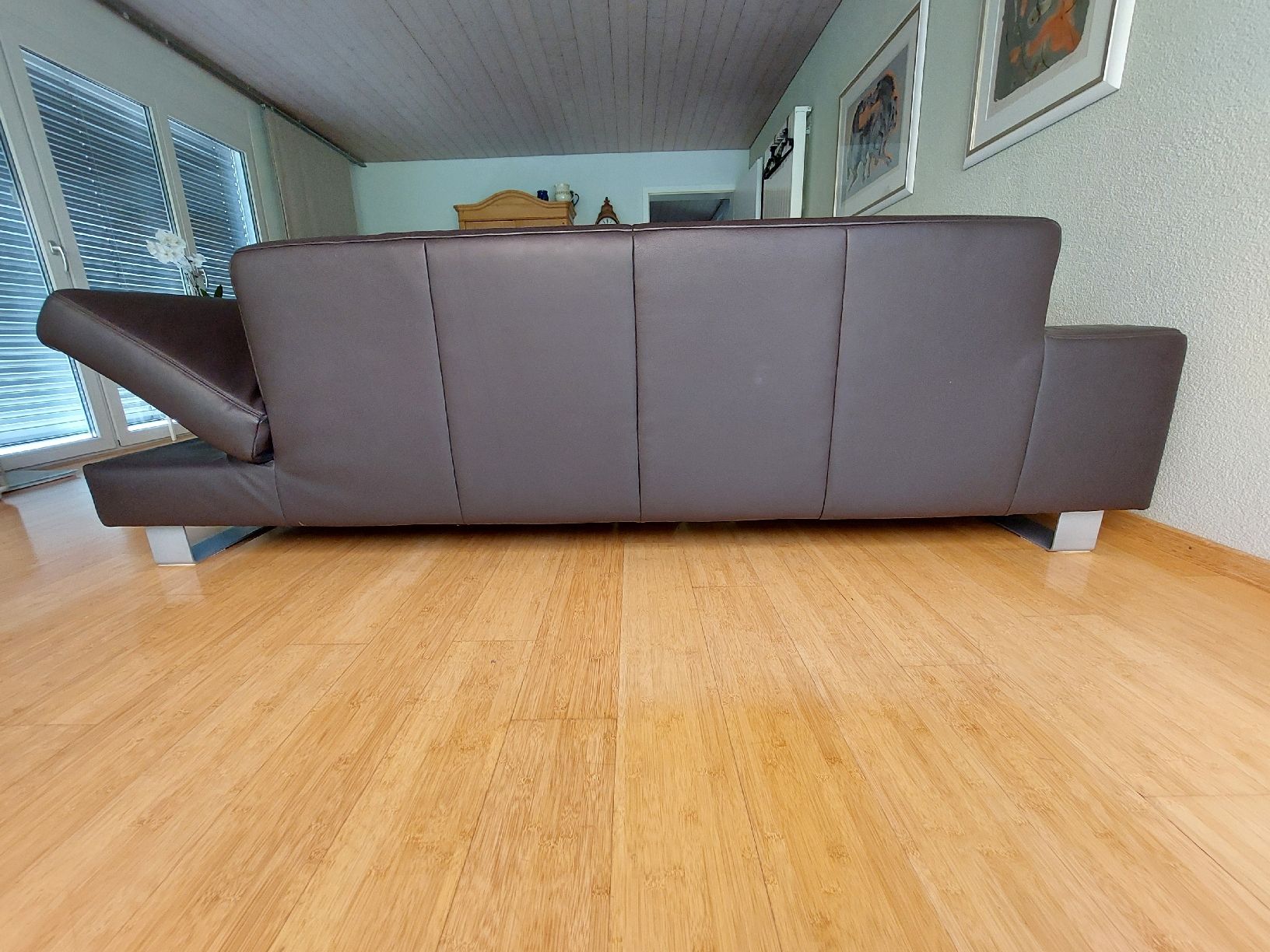 Divani: Sofa, Leder, dunkelbraun  – Usato da Kriens venduto da Moenggi2012 2