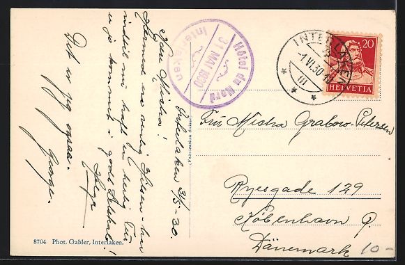 Cartoline postali: Ringgenberg am Brienzersee, Teilansicht  – Usato da Berlin venduto da bartko-reher 1