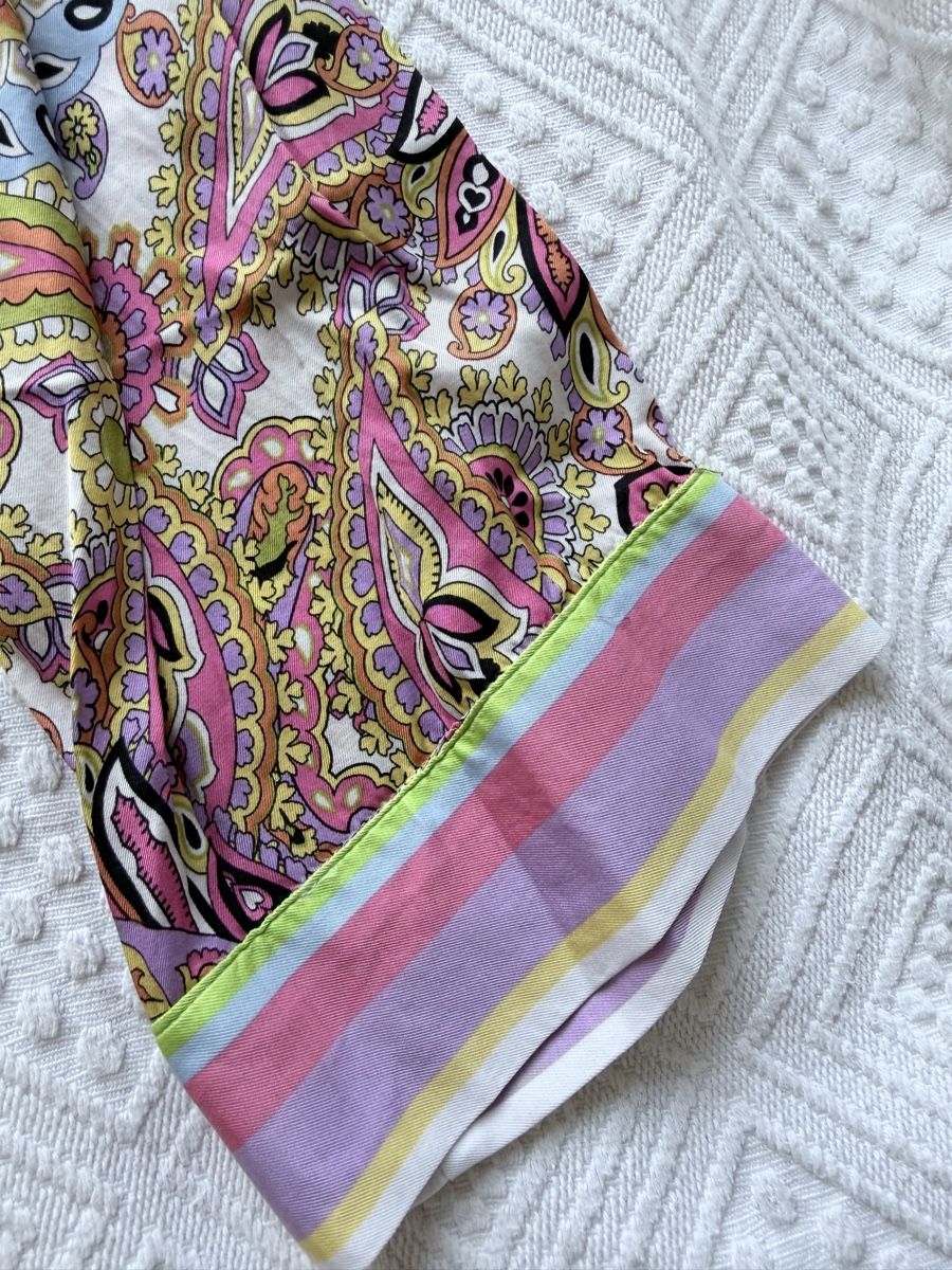 Marella Vestiti: Marella Kleid Paisley mit Bindegürtel M – Usato da Einsiedeln venduto da kalliopee 3