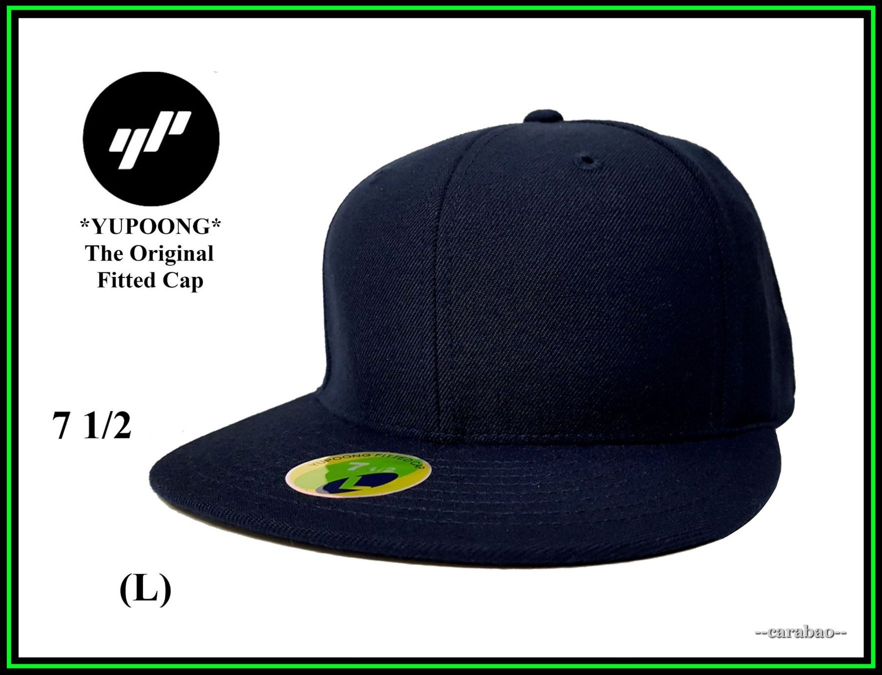 Copricapi, berretti & cappellini: Original YUPOONG Fitted Cap / Dunkelblau / Gr. L – Nuovo (secondo la descrizione) da Winterthur venduto da -carabao-