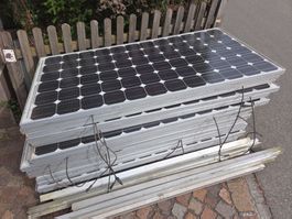 20 Photovoltaikmodule Solar-Fabrik 170Wp (3.4 kWp) +Schienen