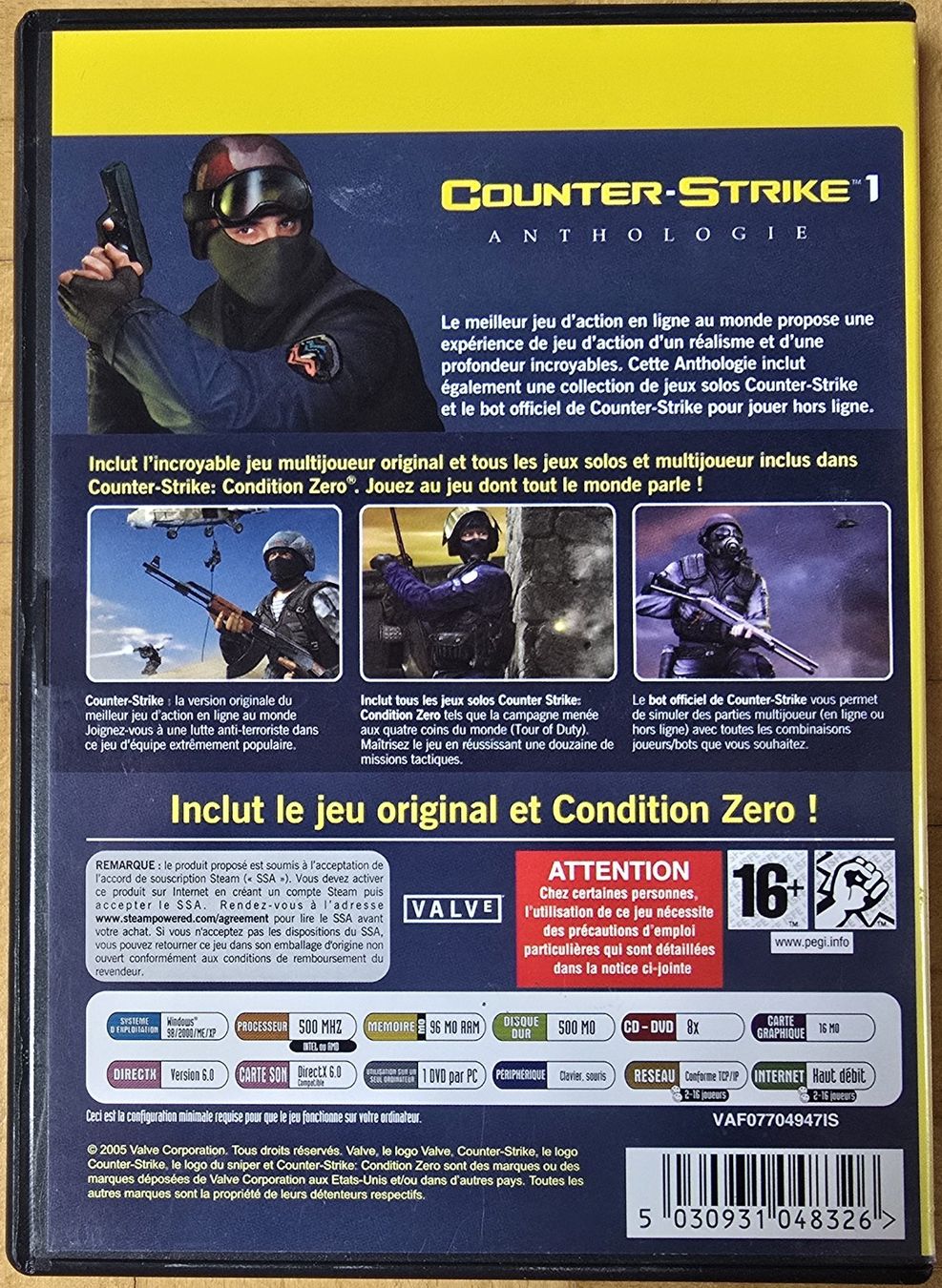 Microsoft Giochi: PC : Counter Strike 1 - Anthologie – Usato da Froideville venduto da xXSebastienXx 1