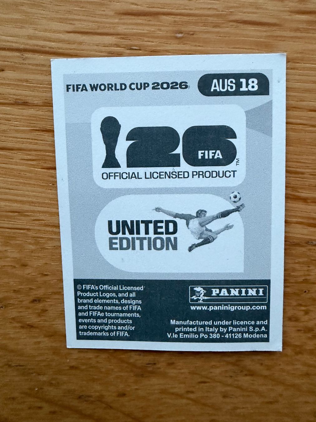 Panini Carte collezionabili: Panini AUS 18 Kusini Vengi – Nuovo (secondo la descrizione) da Zürich venduto da bel5 1