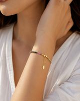 Natürliches Multicolor-Turmalin Armband – facettiert – 2,5 m