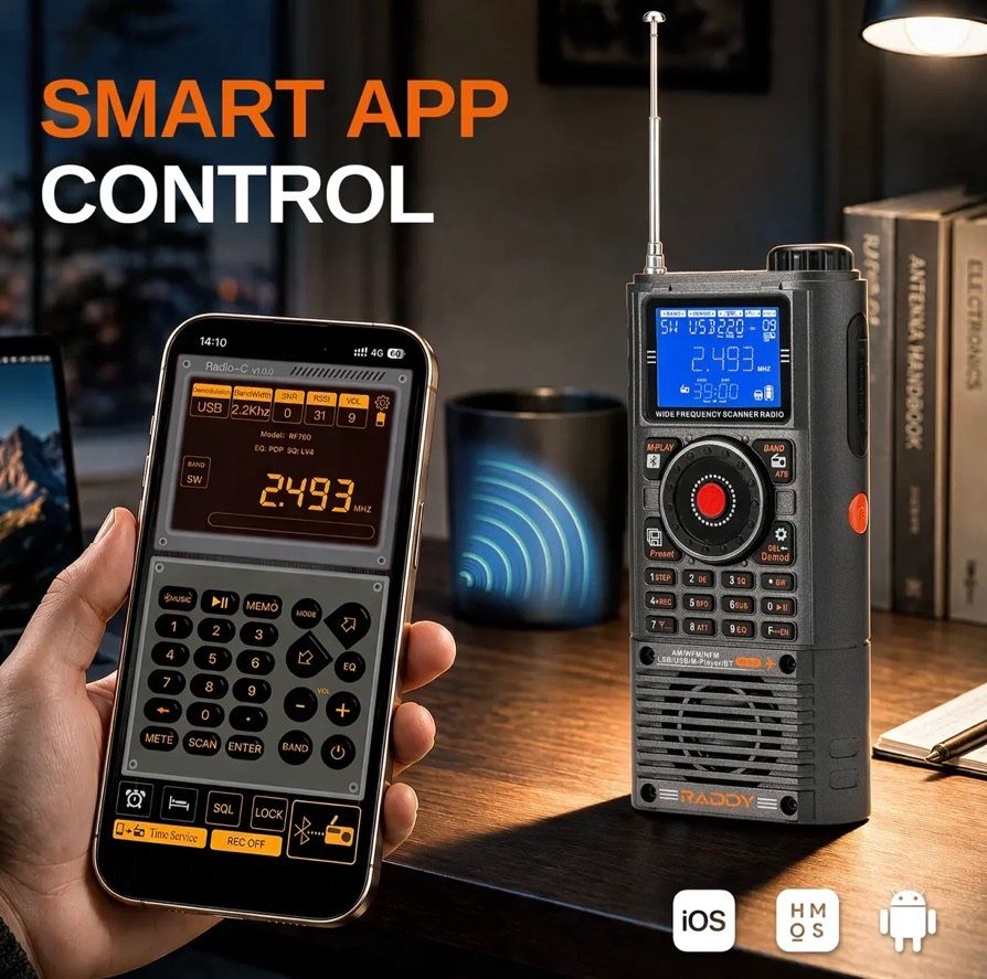 Radiocomunicazione: RADDY RF780 SSB Multiband Welt Empfänger Funk Scanner – Nuovo (secondo la descrizione) da Unterseen venduto da ORION2025 1