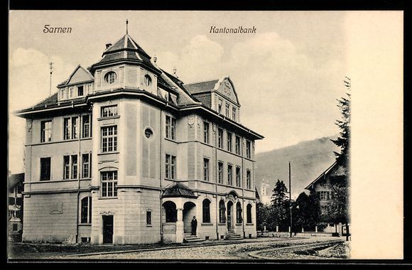 Ansichtskarten: AK Sarnen, Kantonalbank – Gebraucht aus Berlin von bartko-reher