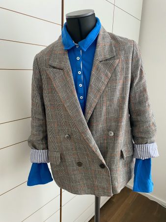 designer set: blazer leinen poloshirt + bogner papiertasche