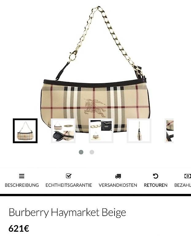 Burberry Borse da donna: Burberry Pochette Tasche – Usato da Kollbrunn venduto da datu80 2