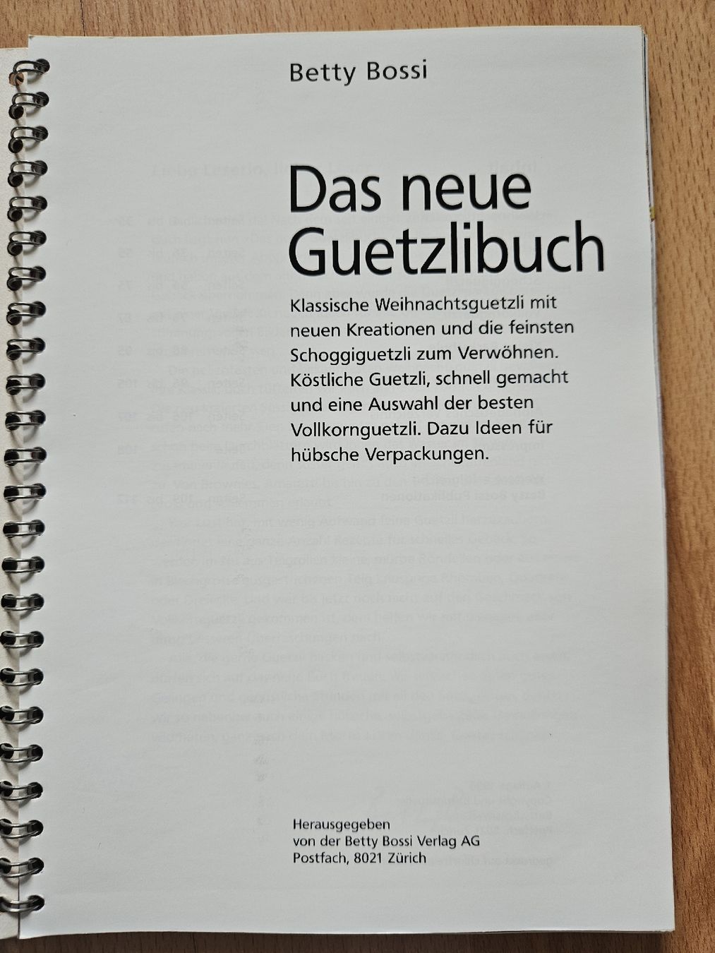 Libri: Betty Bossi - Das neue Guetzlibuch – Usato da Ebikon venduto da SecondChance_byM 1