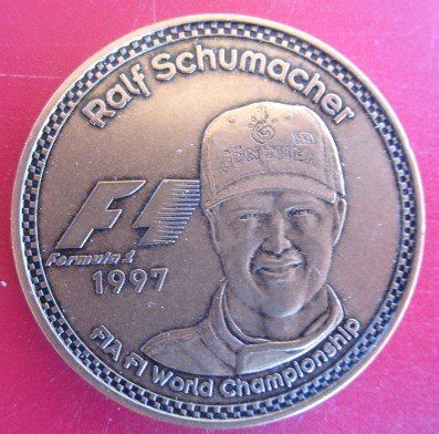 Medaglie: Ralf & Michael Schumacher - Autorennfahrer – Nuovo e nell'imballaggio originale da Luzern venduto da Horoskop1 5
