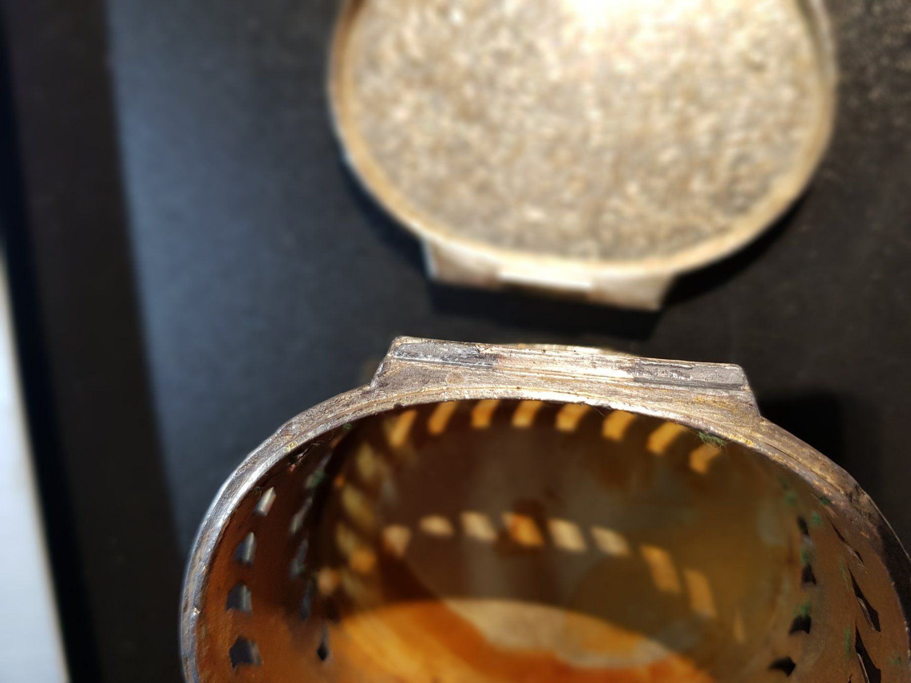 Dosen: antike Dose Schatulle Pillendose Box mit Seiden Malerei – Gebraucht aus Walterswil BE von Lonitti 8