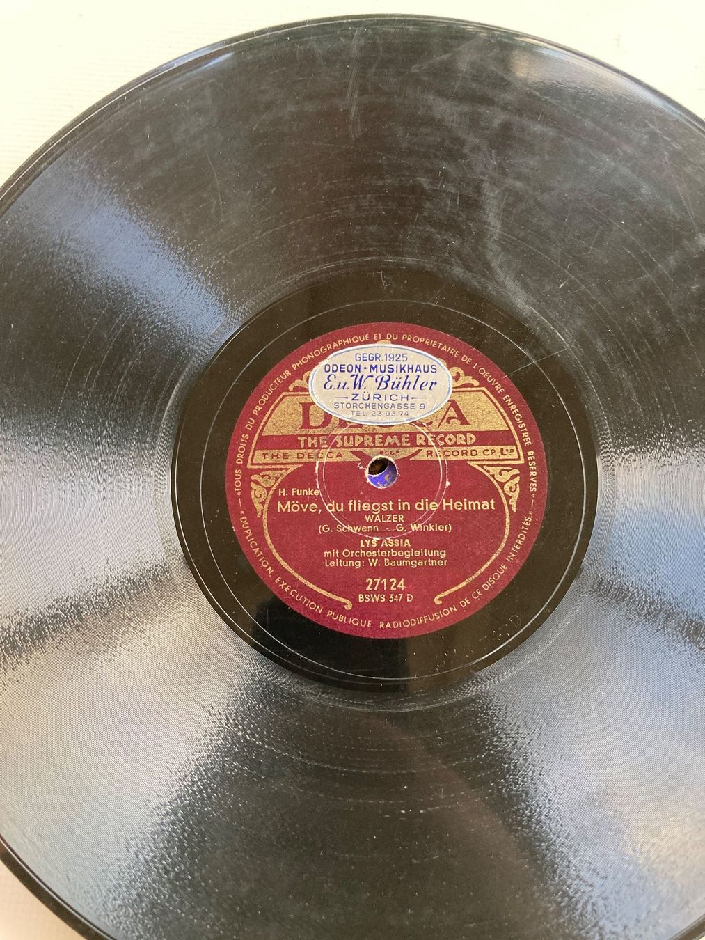 Dischi in vinile: 14 schweizerische Schellackplatten, Lys Assia, Fredy Scheim, – Usato da Altstätten SG venduto da orthophonix 6