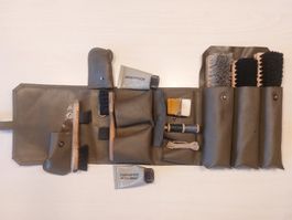 Armee Schuhputzset Schweizer Armee oliv gebraucht