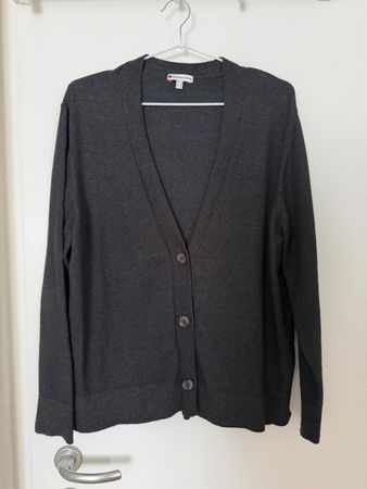 Damen Strickjacke Street One dunkelgrau Grösse 40 