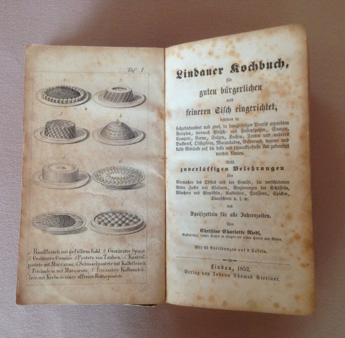 Libri: Antikes Kochbuch von 1852 – Usato da Liebefeld venduto da Rhy19 2