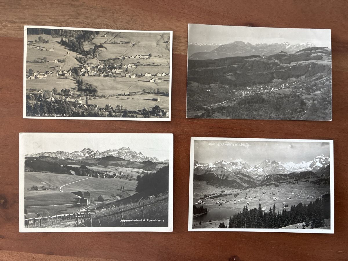 Cartoline postali: 10 Ansichtskarten Schweiz Panorama Appenzell diverse Y – Usato da Oftringen venduto da Cla.vD.74 4