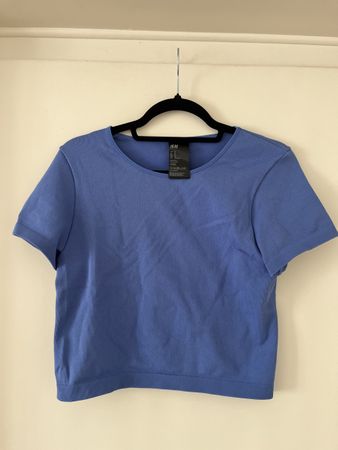 H&M Sport Top blau Grösse XL neu