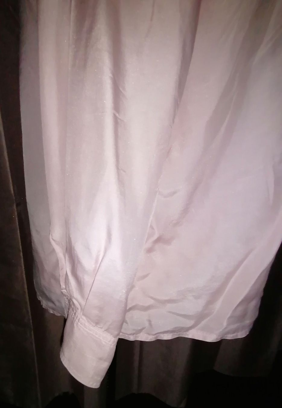 Camicette: Schimmernde rosa Retro Seidenbluse – Usato da Corcelles-près-Payerne venduto da RxOne_Krs 3