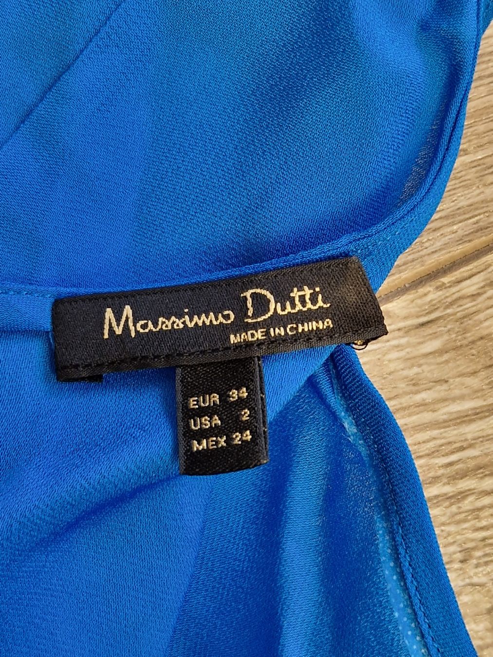 Massimo Dutti Tops: Blaue Massimo Dutti Top-Bluse, EU 34, Viskose-Top – Neu (gemäss Beschreibung) aus Wettingen von mor_76q7