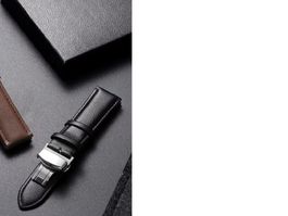 set Bracelet de montre en cuir de veau souple 22 mm  unisex