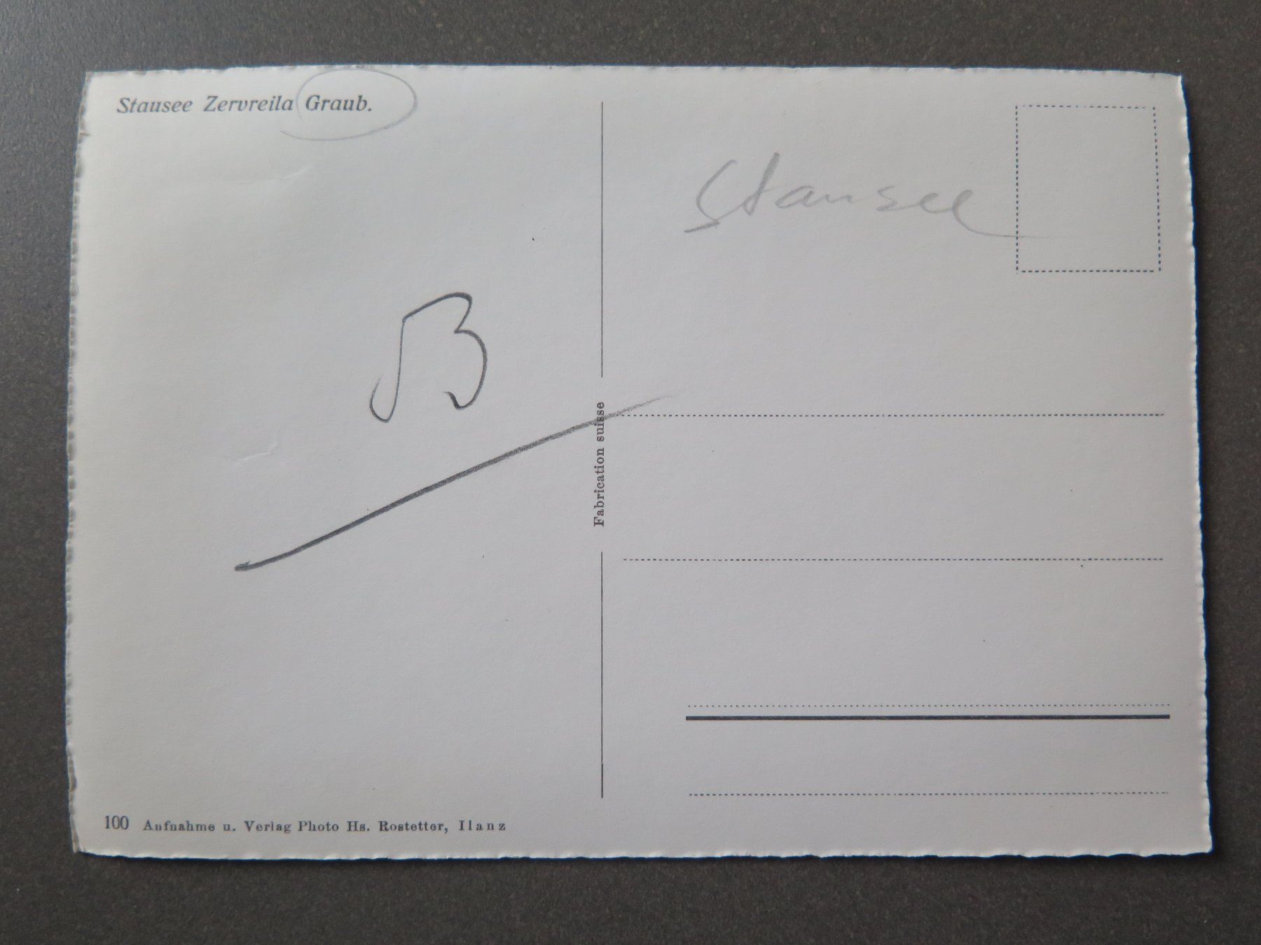 Cartoline postali: ZERVREILA - STAUSEE – Usato da Wittenbach venduto da lipasal 1