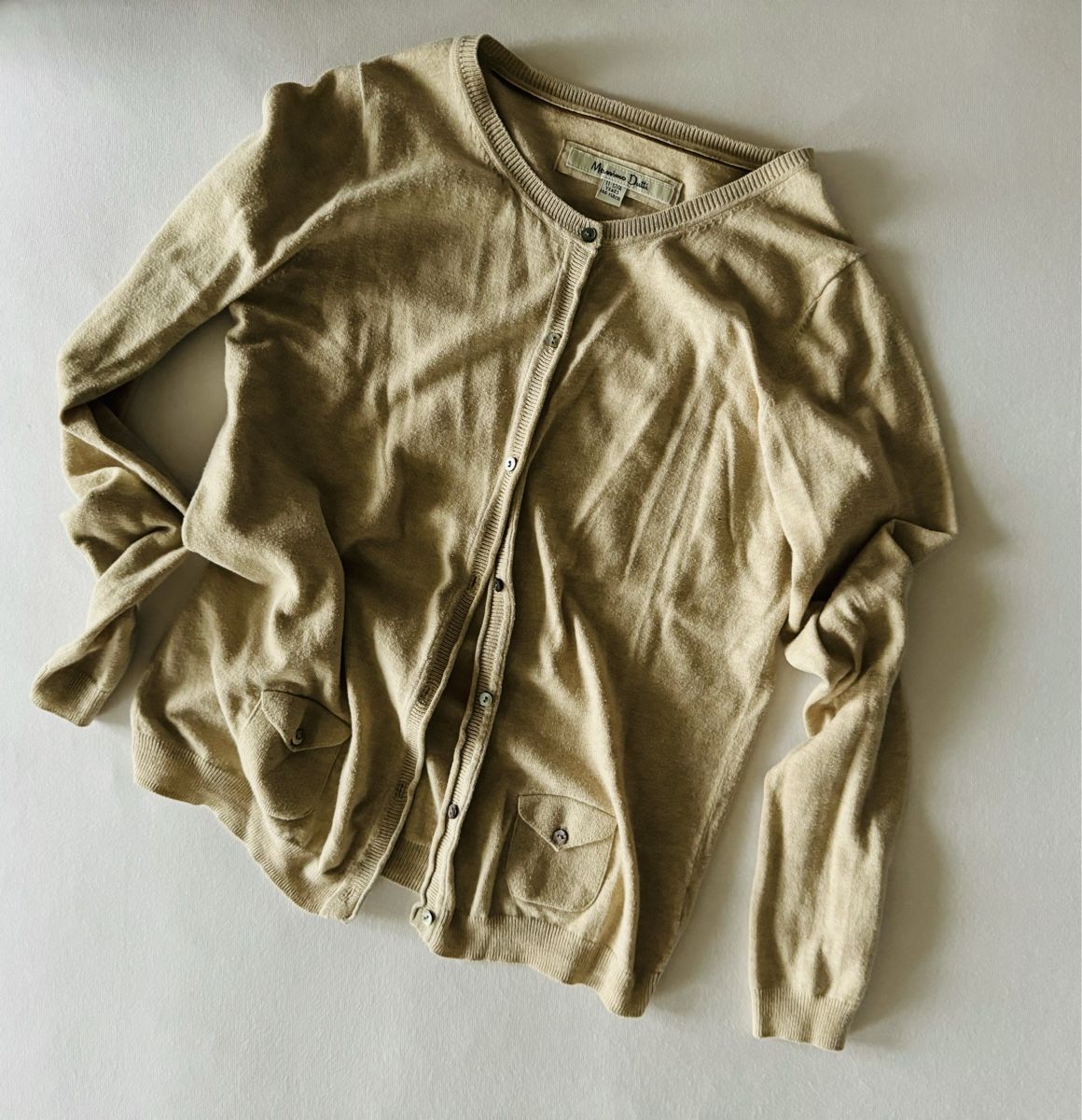 Massimo Dutti Maglioni & Felpe: Dünne Strickjacke beige Massimo Dutti Mädchen – Usato da Cham venduto da matap1 2
