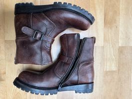 JAPE Leder Stiefel in Marroni Braun im besten Zustand