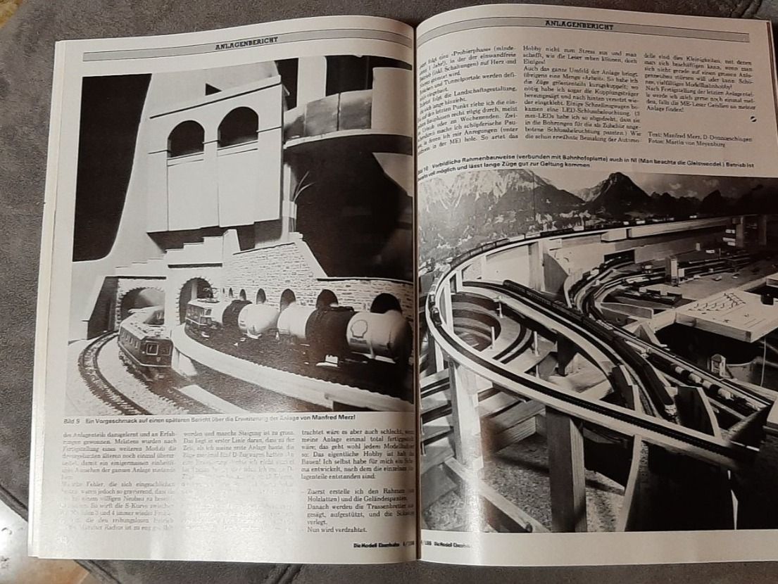 Riviste & Magazine: Zeitschrift, Die Modell Eisenbahn 1986 – Usato da Lohn-Ammannsegg venduto da schwerti53 6