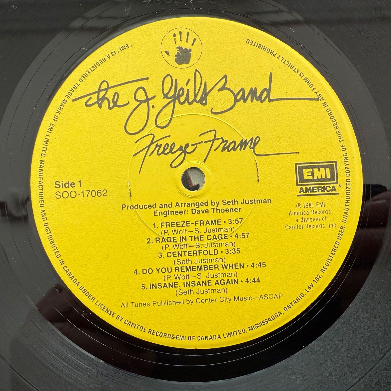 Dischi in vinile: THE J. GEILS BAND - FREEZE FRAME – Usato da Zürich venduto da fehlton 3