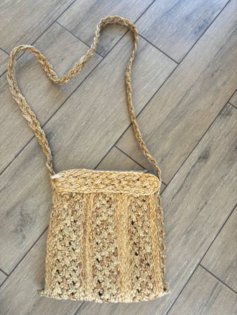 Natural straw bag_perfect condition