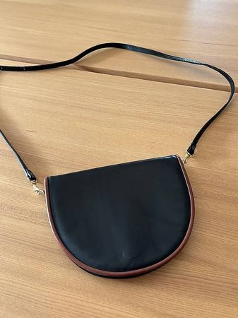 Vintage Ledertasche schwarz Sandro Firenze Italien