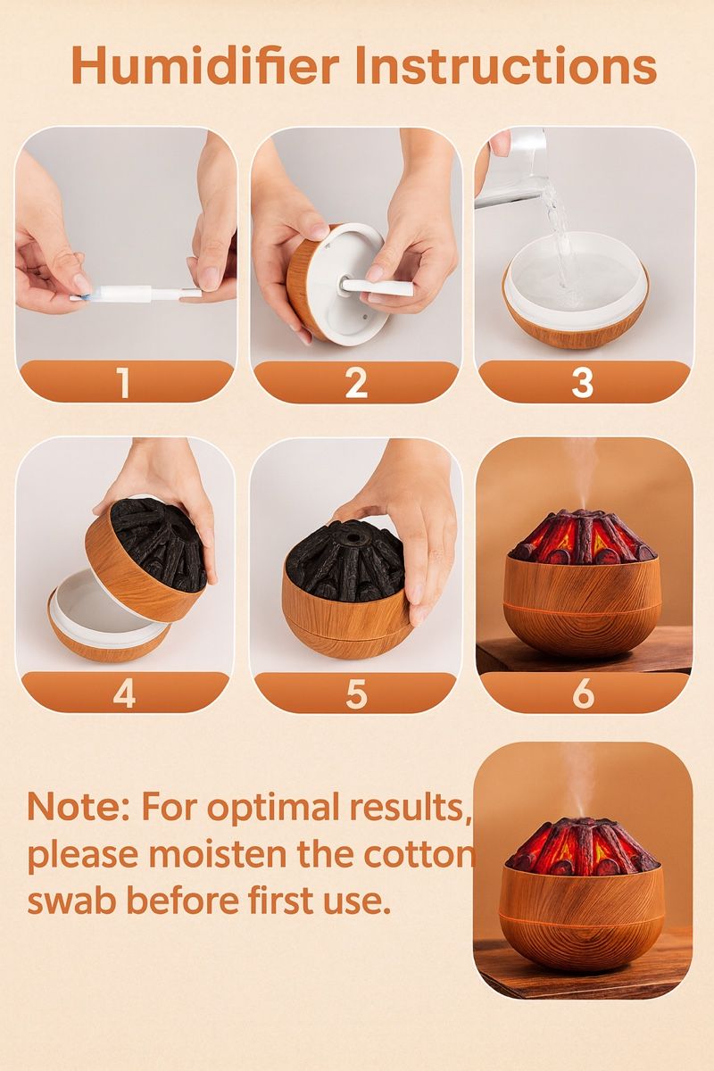Diffusori di oli essenziali: Aroma Diffuser Vulkan Design, Luftbefeuchter, Neu! – Nuovo e nell'imballaggio originale da Emmenbrücke venduto da ShopDirect 3
