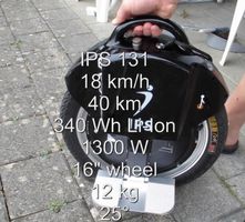 IPS 121 Elektro-Einrad, gepflegt, mit Zubehör