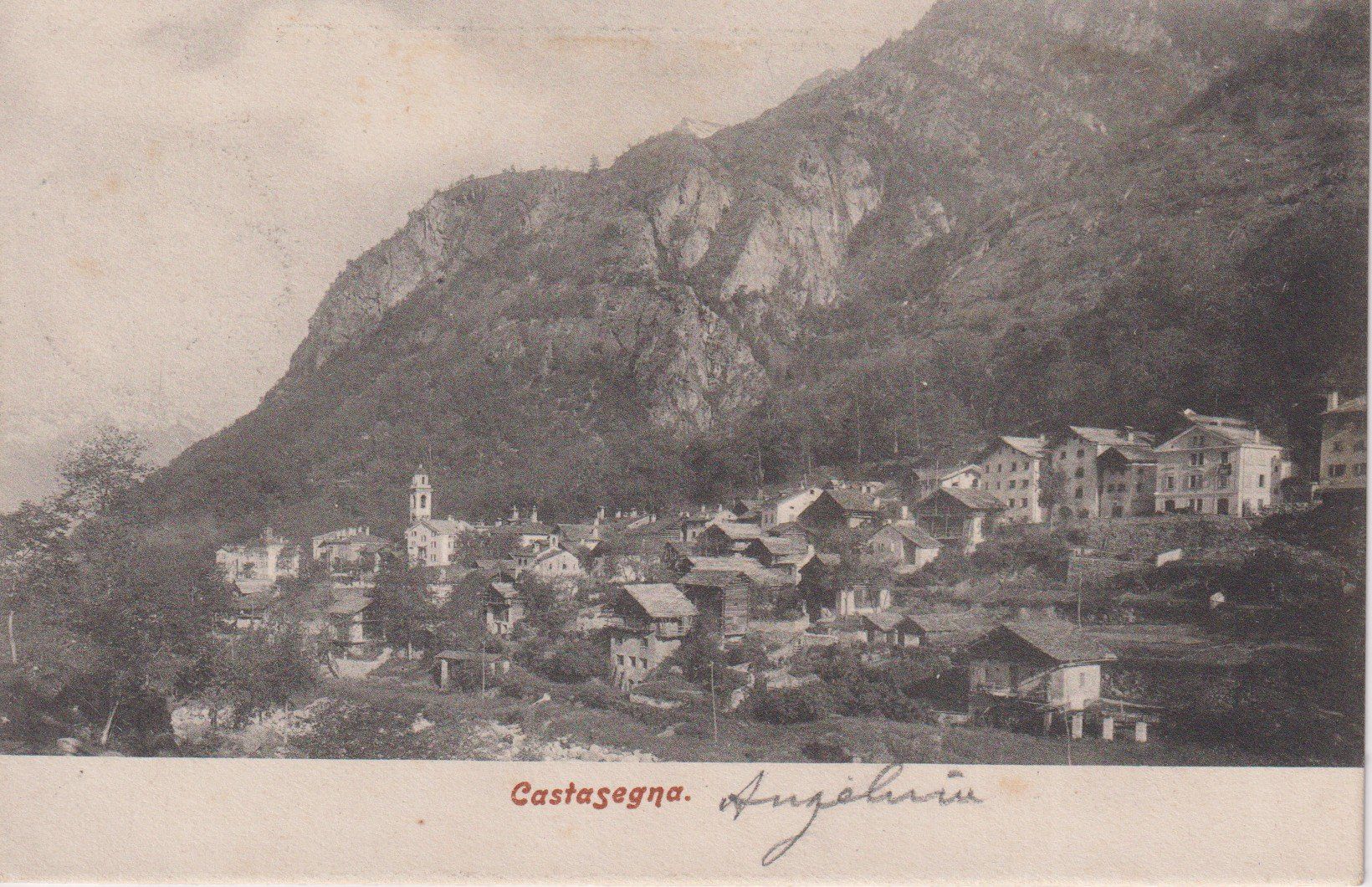 Cartes postales: AK Castasegna - Panorama 1905. – D'occasion à Riva San Vitale par MAR-NAPO