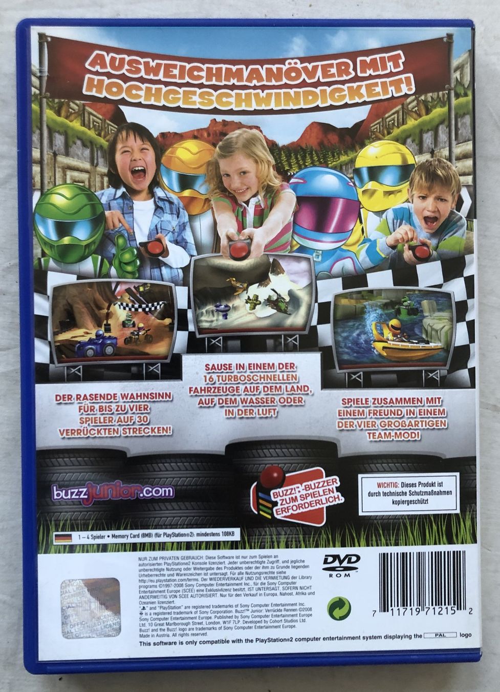 Spiele: PS2 - BUZZ Junior: Verrückte Rennen – Gebraucht aus Schaffhausen von durruti 2