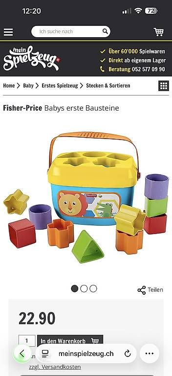 Giocattoli: Babys erste Bausteine Spielzeug – Usato da Muttenz venduto da emyvogel 3