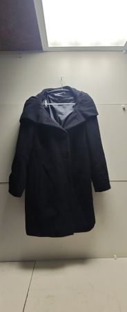 Wintermantel in Schwarz, Gr. 44 von Navyboot. (nov859)
