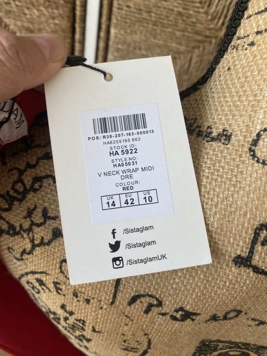 Vestiti: Stunning Wrap Midi Red Dress, new. – Nuovo e nell'imballaggio originale da Safenwil venduto da rgs_tg62 4